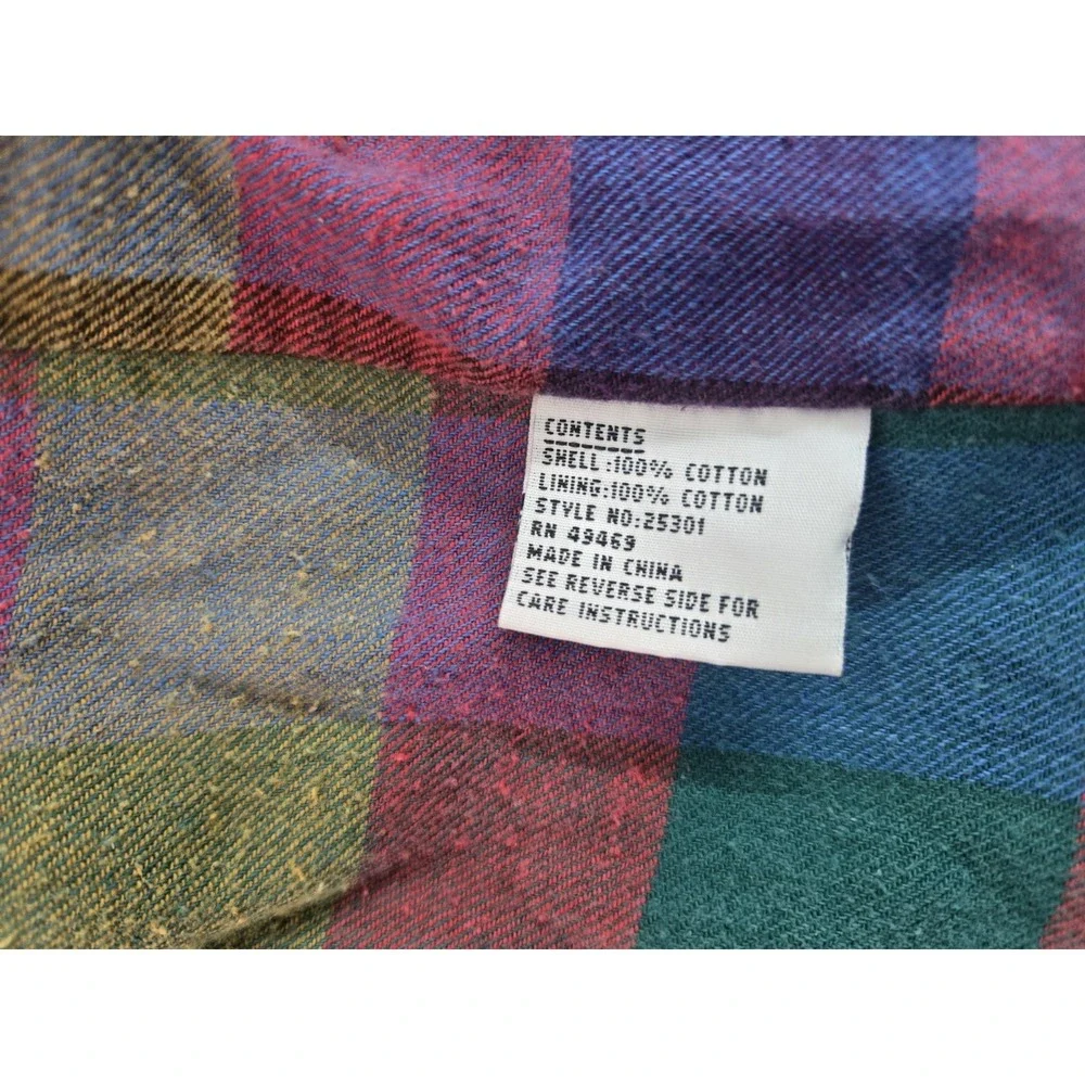Vintage Mulberry‎ Street Cotton Coat Jacket Womens Large Full Zip Purple